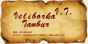 Veliborka Tambur vizit kartica
